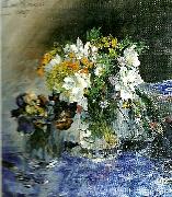 buketter i 2 glas blommor Carl Larsson
